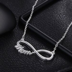 ‎MOM SILVER STATEMENT NECKLACE